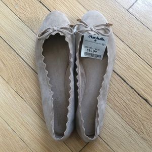 Tan Restricted flats